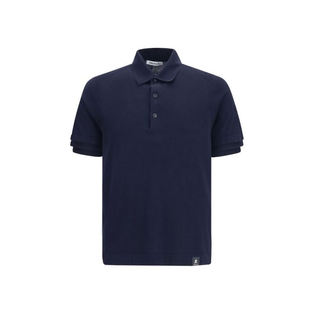 Premiata Blue Cotton Polo Men's Shirt
